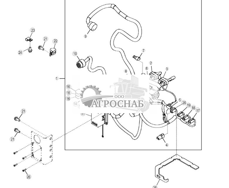 Machine Wiring Harness, Integrated Grade Control (IGC) - ST10621 201.jpg